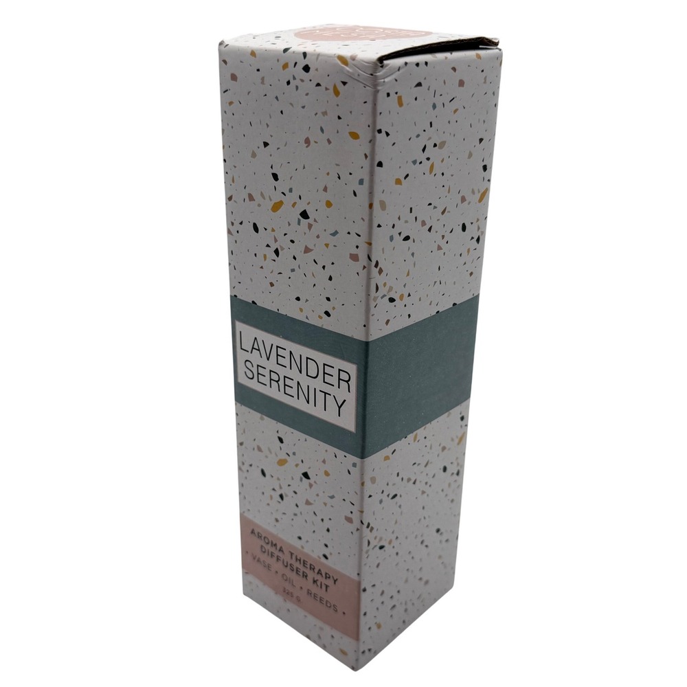 Costa Mesa Supply Lavender Serenity Aroma Therapy Reed Diffuser Kit Vase Oil‎